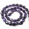 Natural Purple Amethyst Smooth Oval Beads Strand Length 14 Inches and Size 9mm approx. 